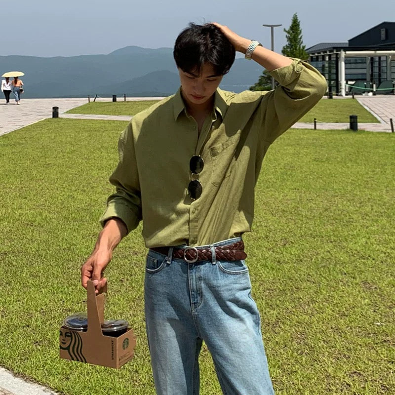Breeze Green Casual Shirt