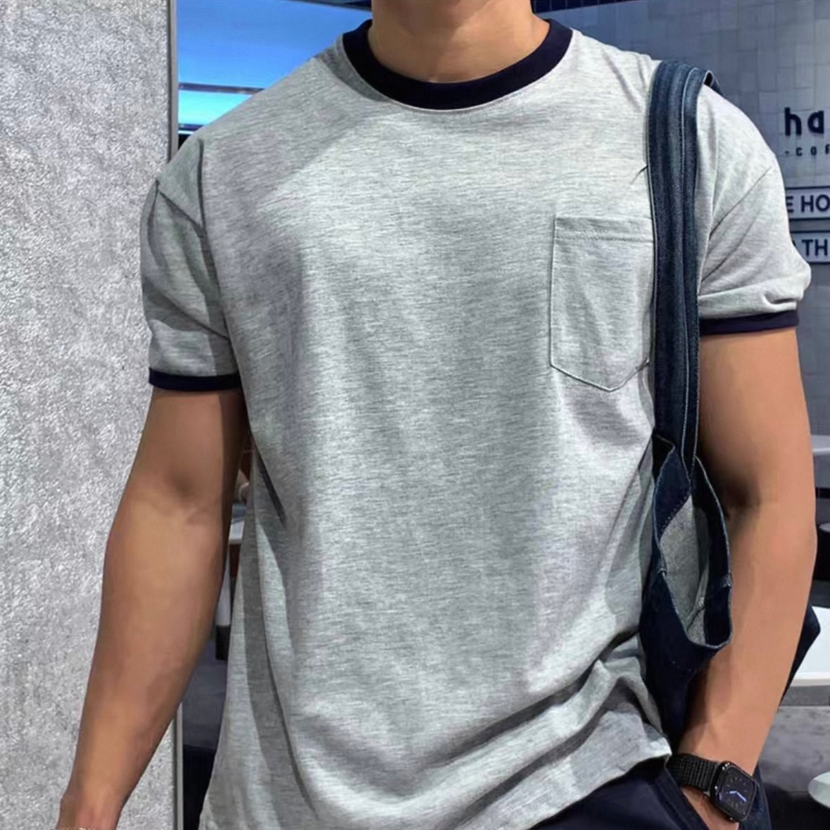 Korean Trendy Color Block T-shirt
