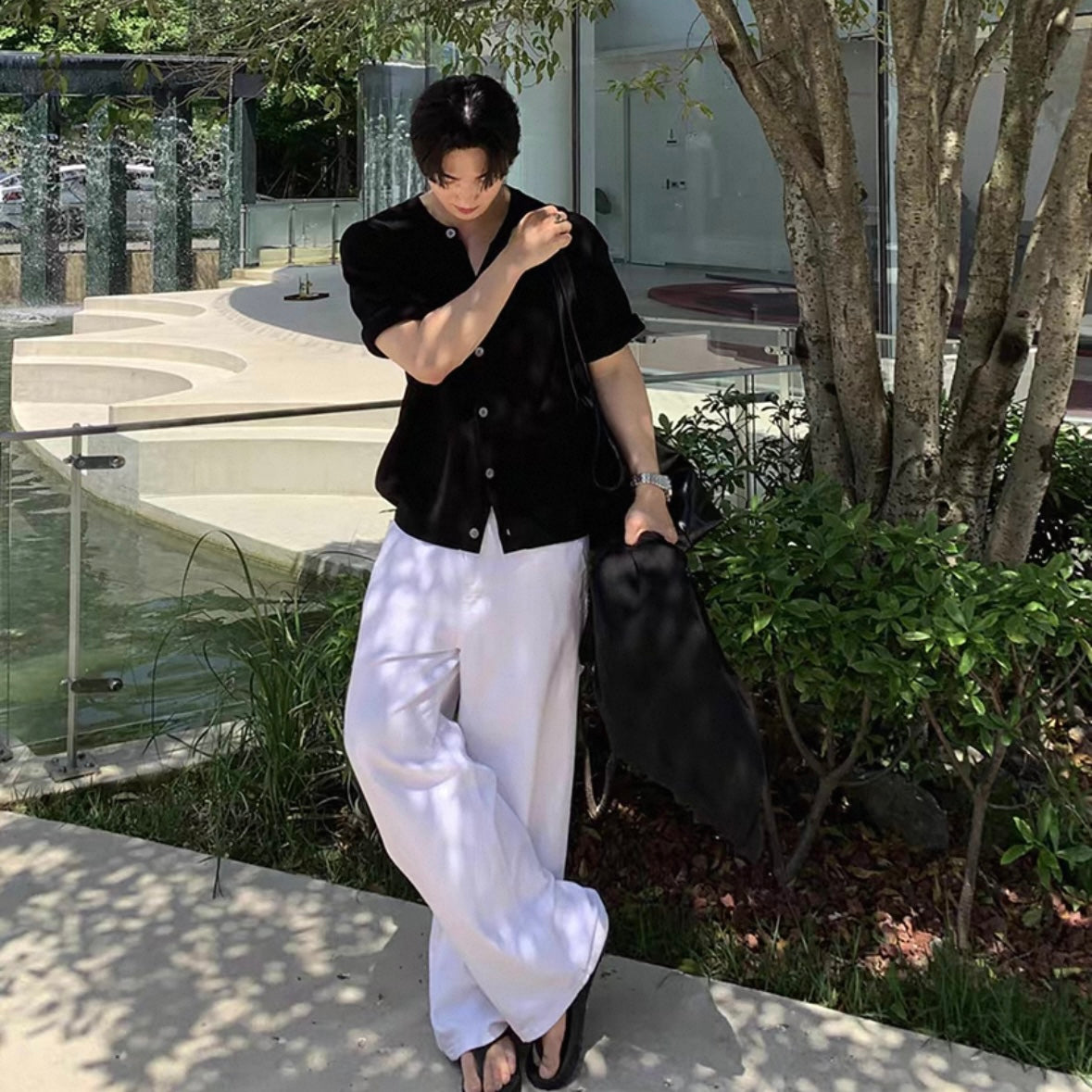 Chic Knit Ice Silk Short Sleeve Tee