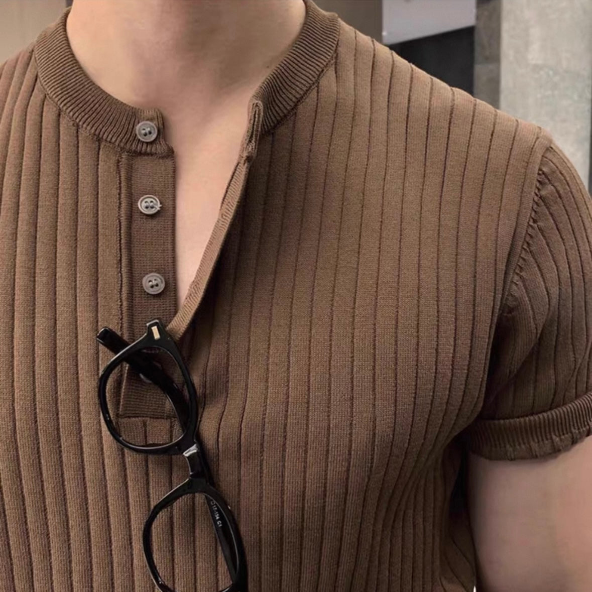 Bisher Summer Breeze Henley Tee