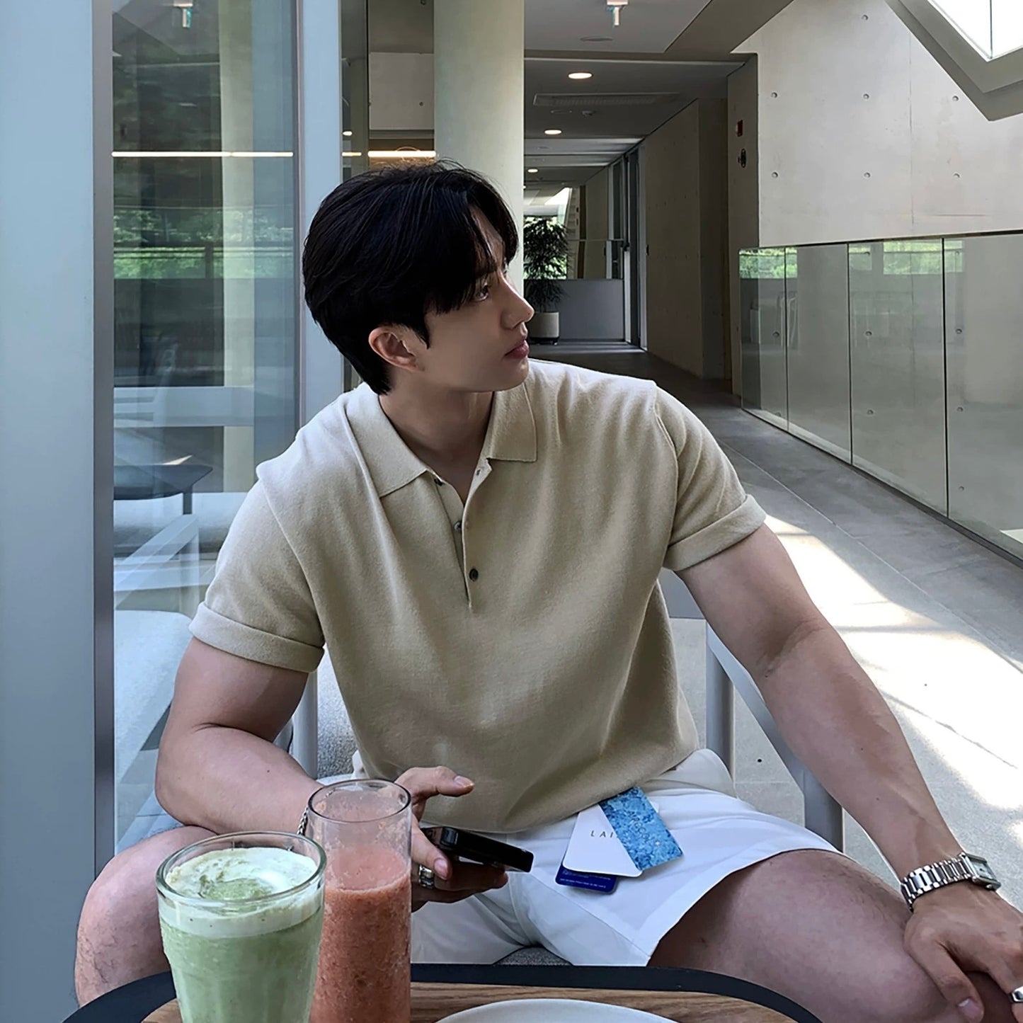 Korean Chic Breathable Knit Tee