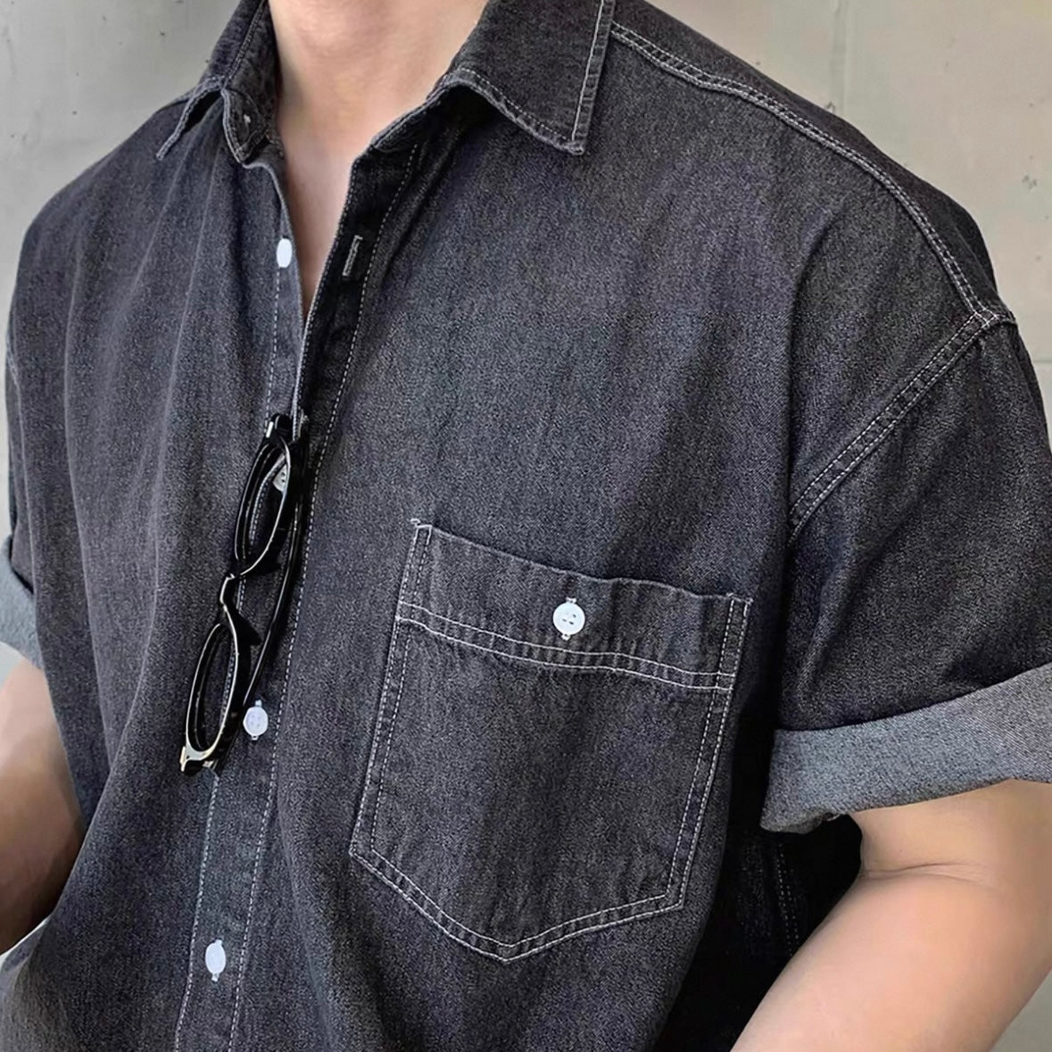 Korean Stylish Casual Denim Shirt