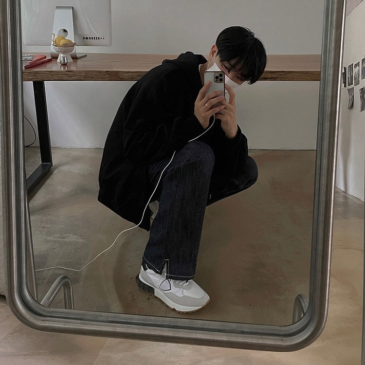 Open straight drag pants