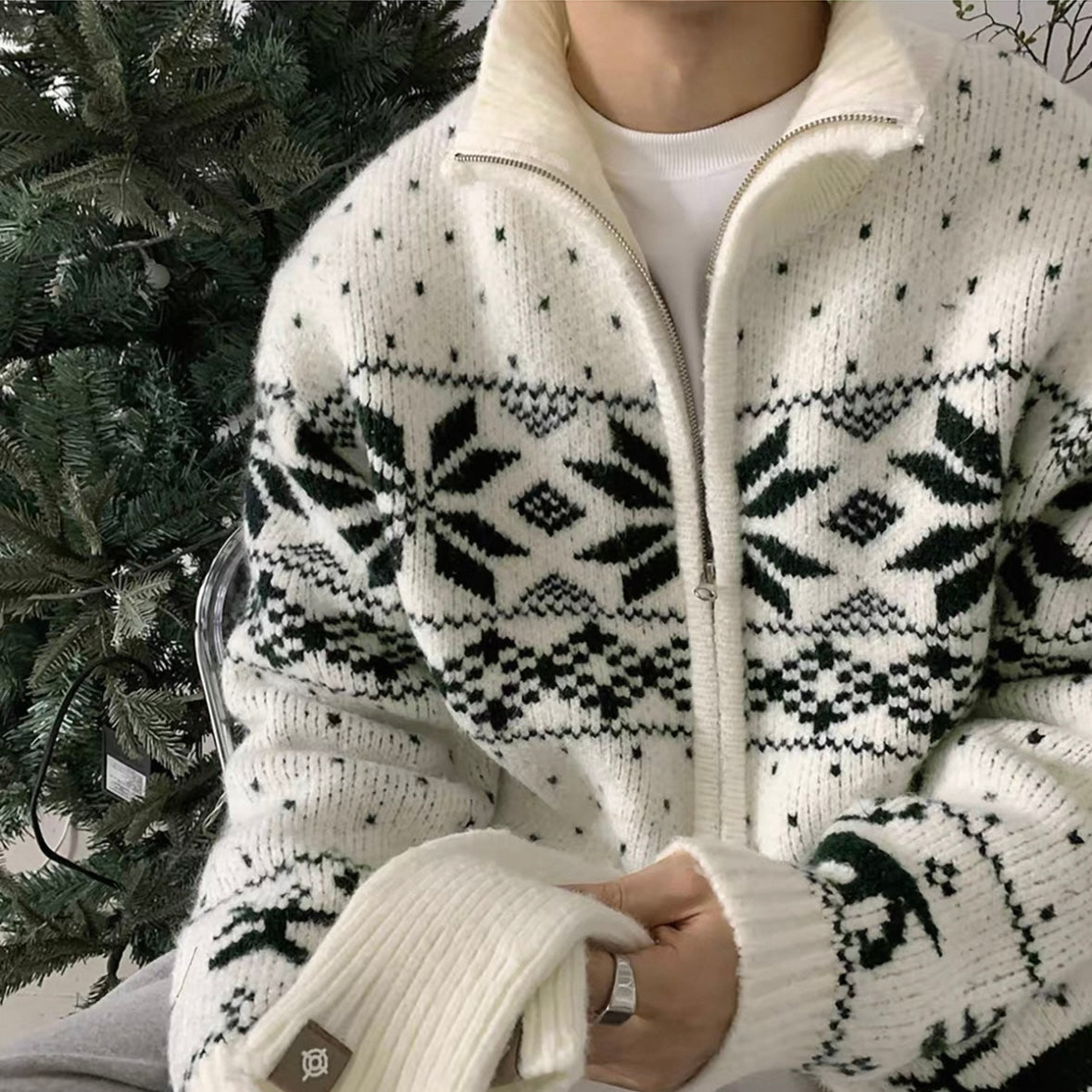Chic Double-Zip Sweater