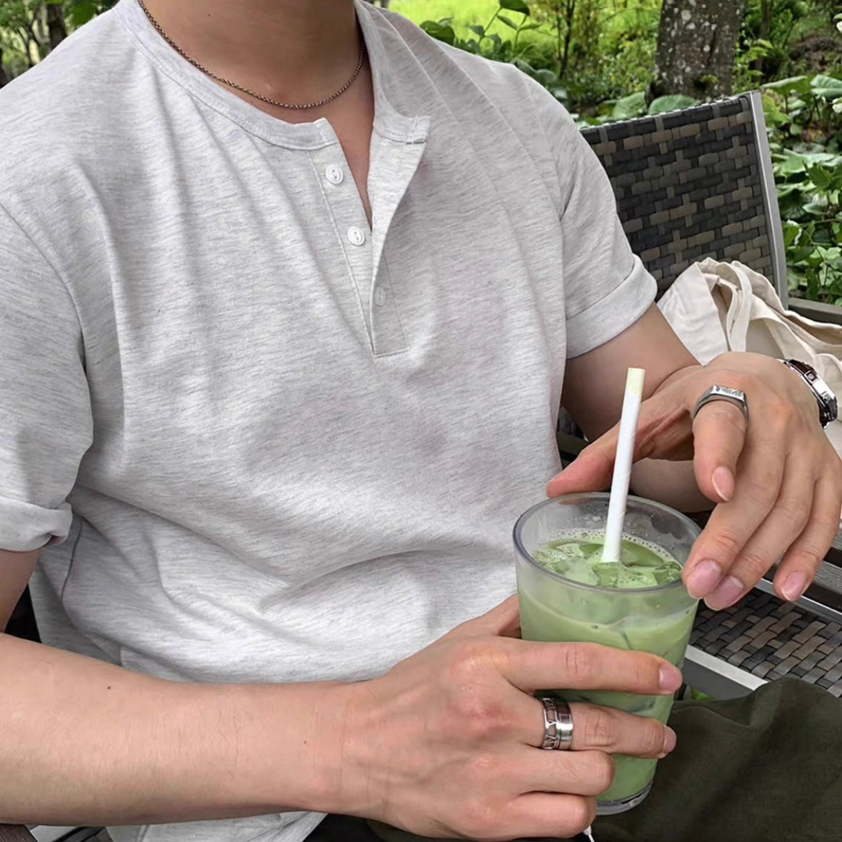 Summer Basic Round Neck Tee