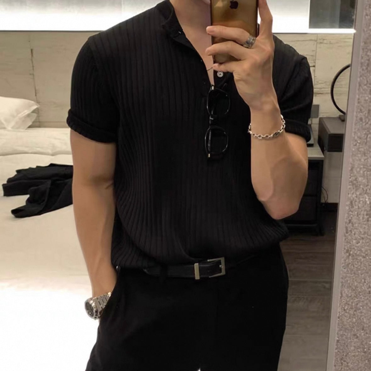 Bisher Summer Breeze Henley Tee