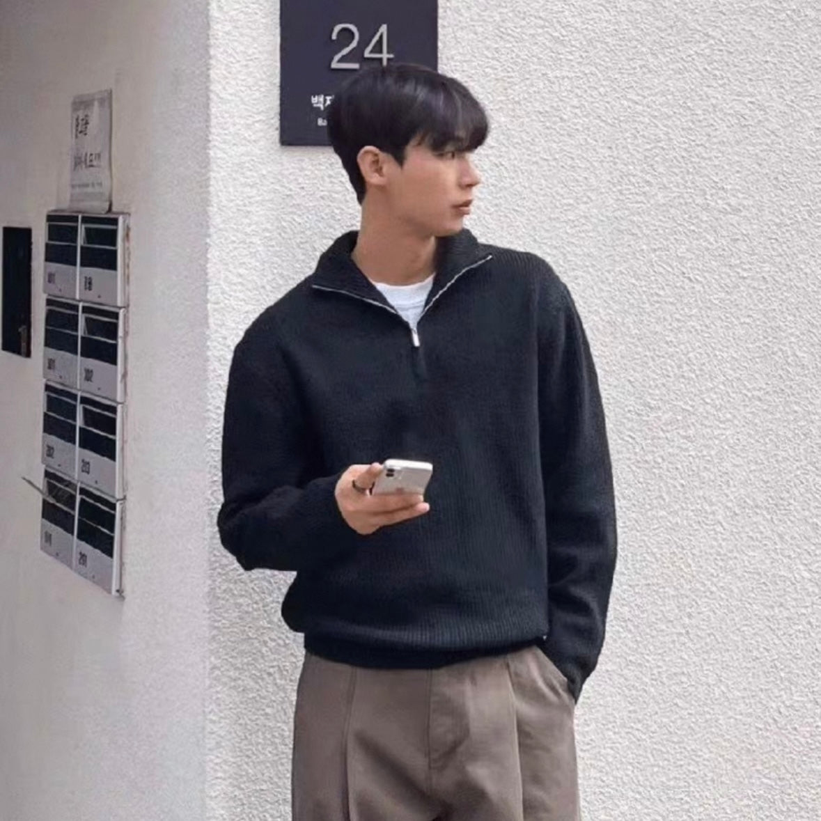 Korean Loose Simple Knit Sweater