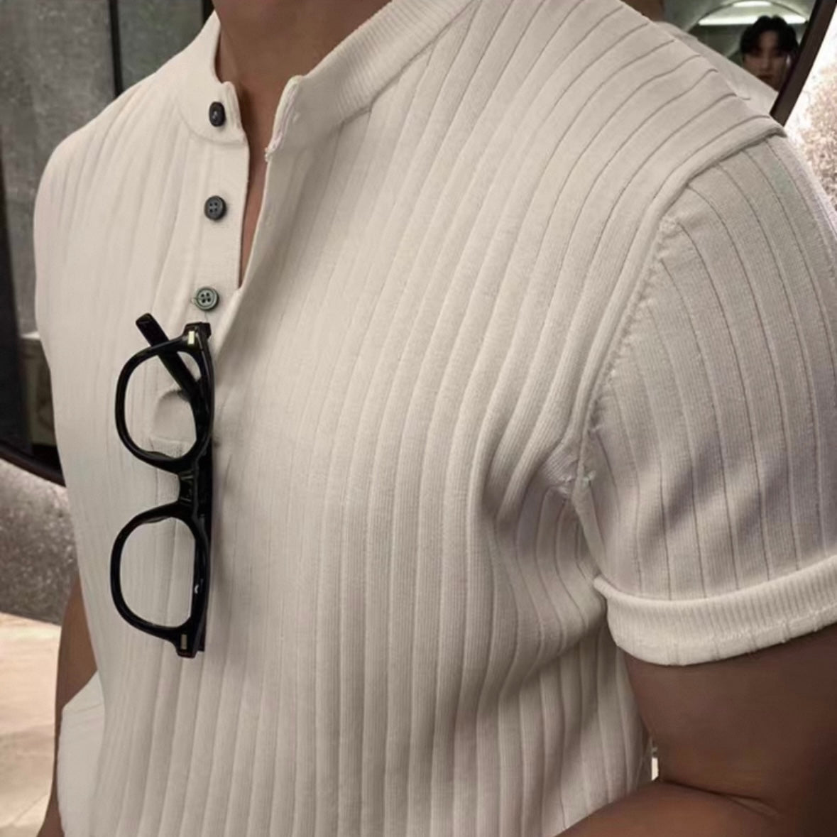 Bisher Summer Breeze Henley Tee