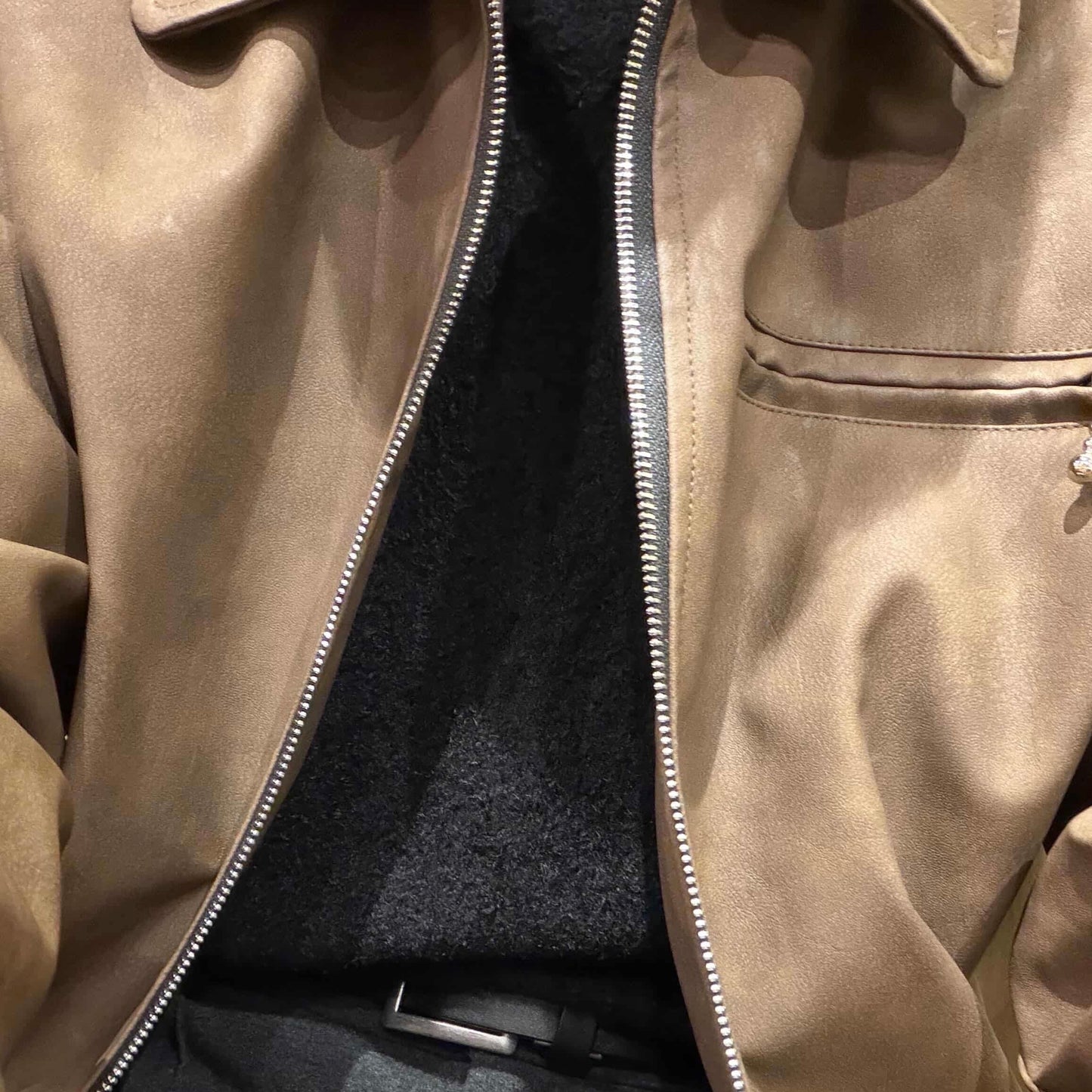 American Retro Short Leather Jacket