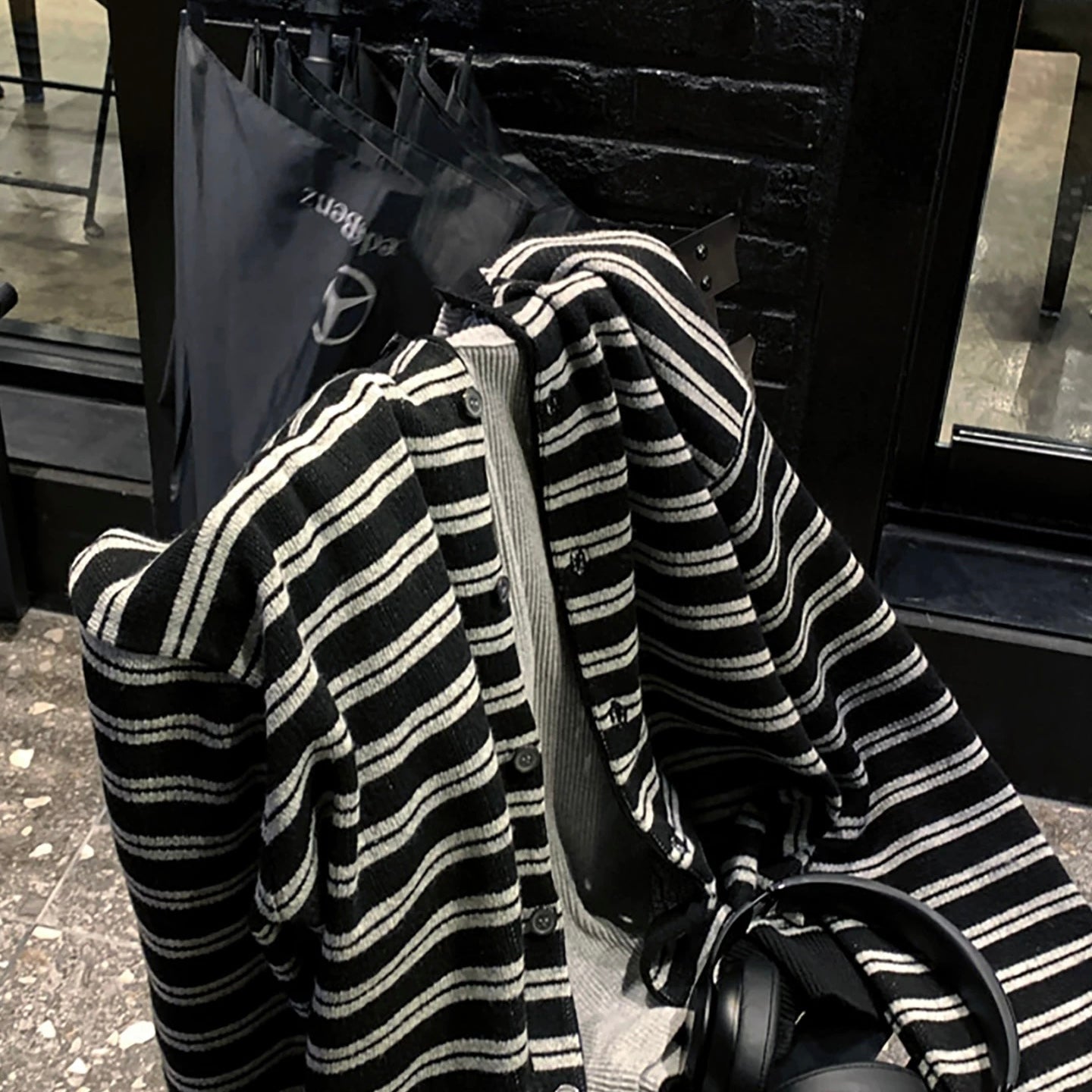 Minimalist Striped Cardigan
