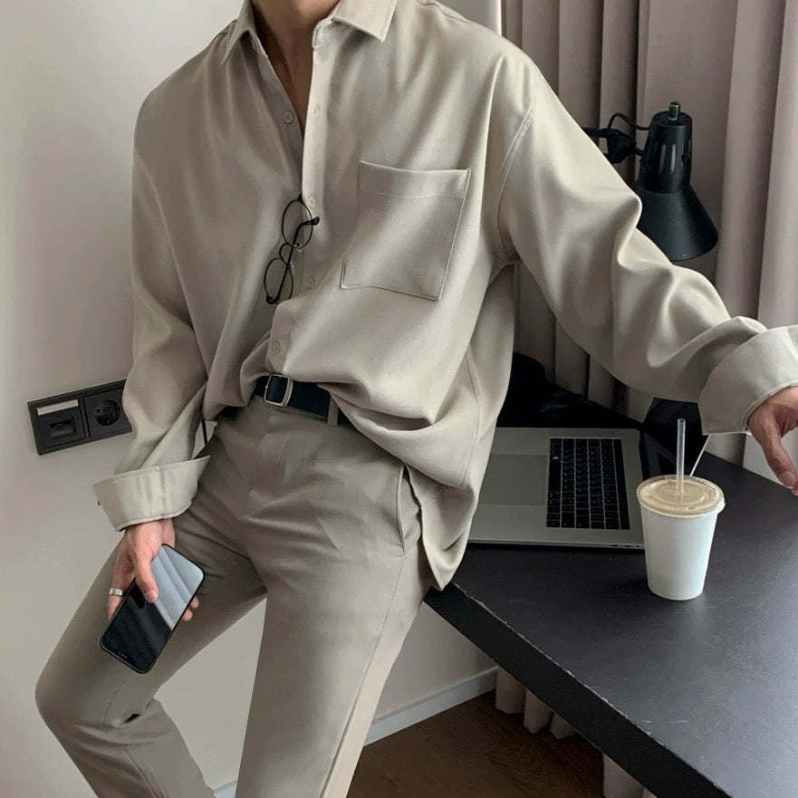 Men's Korean Casual Non-Iron Shirt