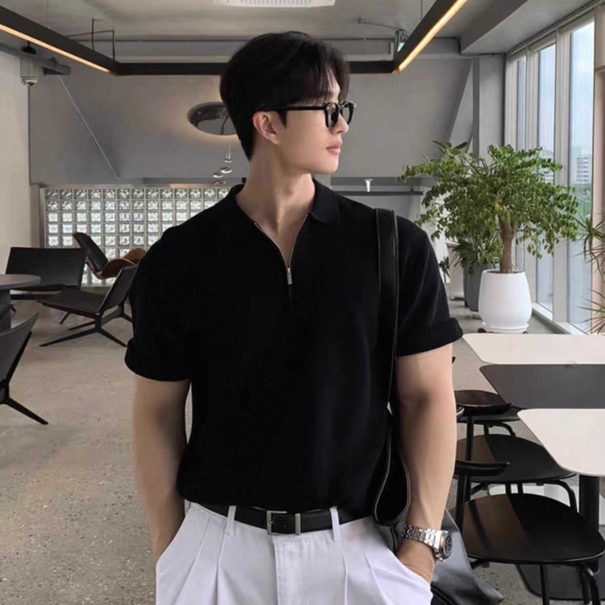 Breezy Knit Short-Sleeve Shirt