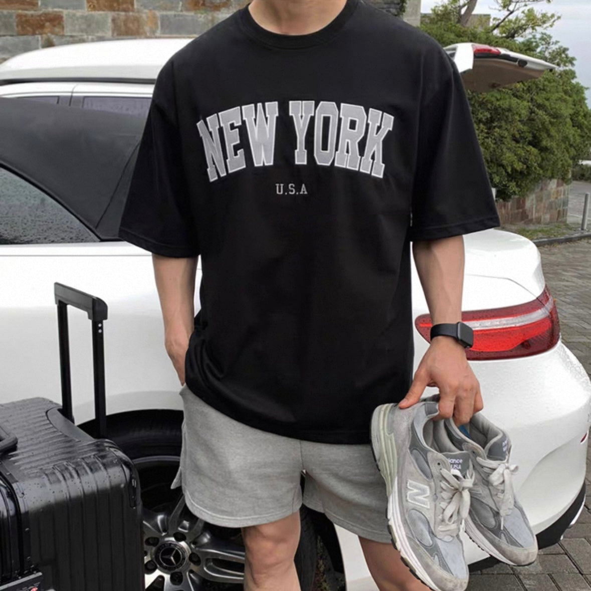 Retro American Over Tee