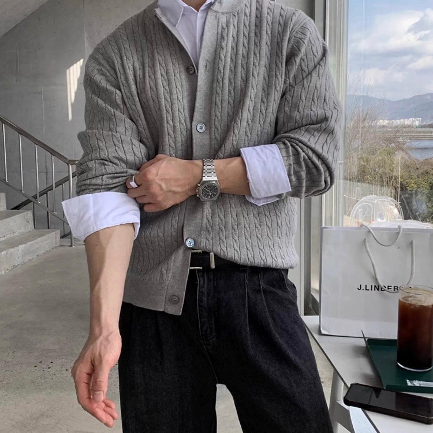 Niche Design Men's Knit Cardigan