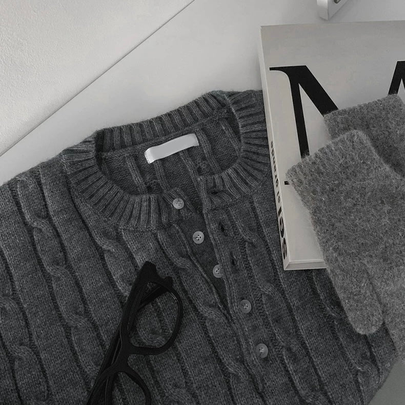 Classic Twisted Knit Sweater