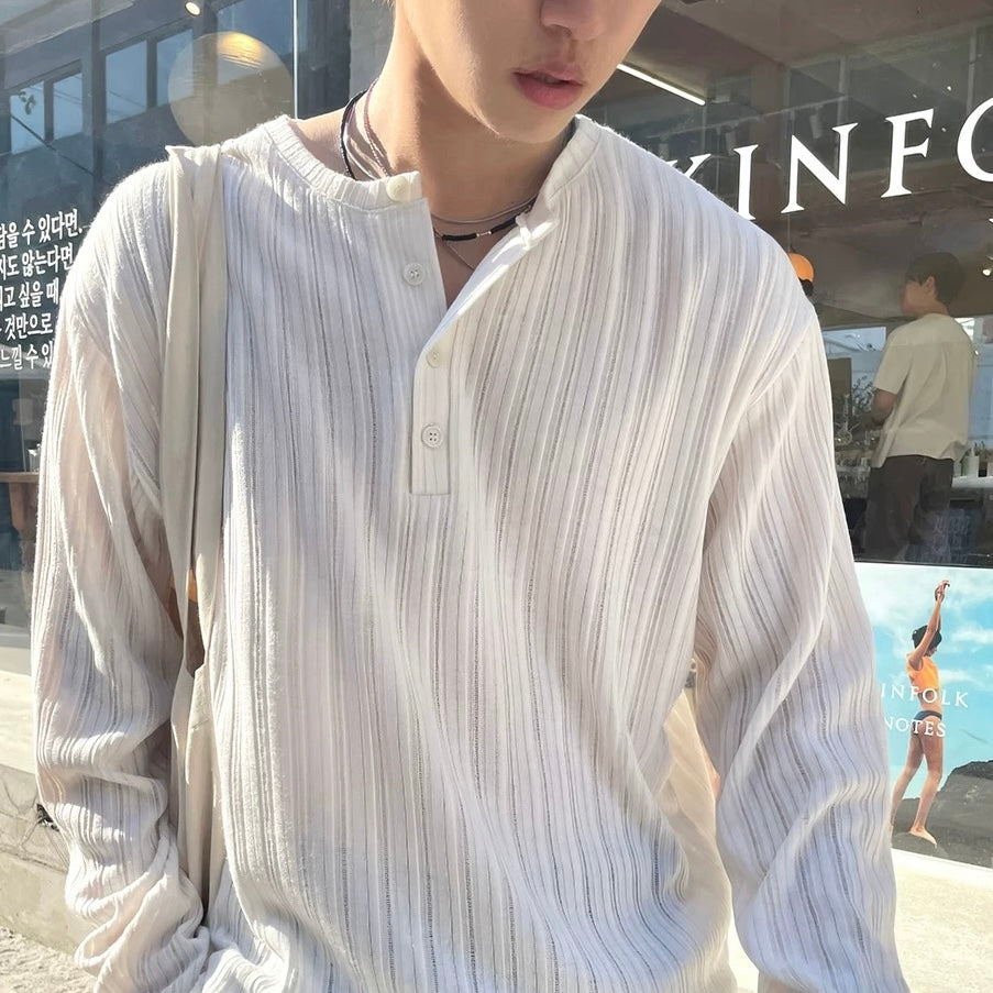 Long Sleeve T-Shirt Casual Knit Tops