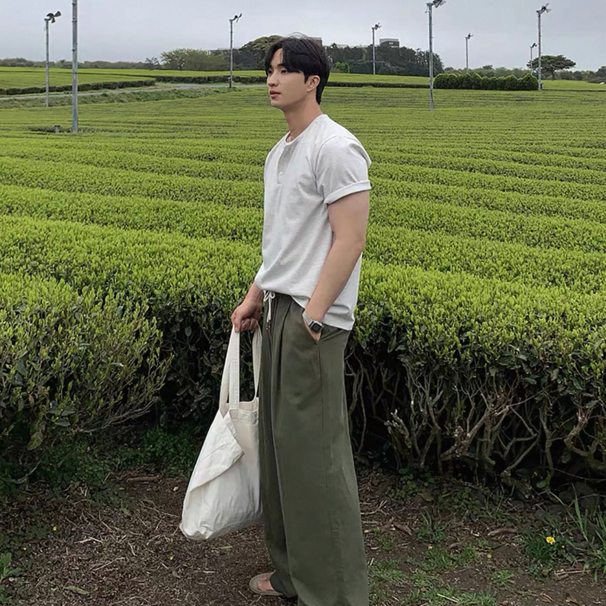 Summer Basic Round Neck Tee