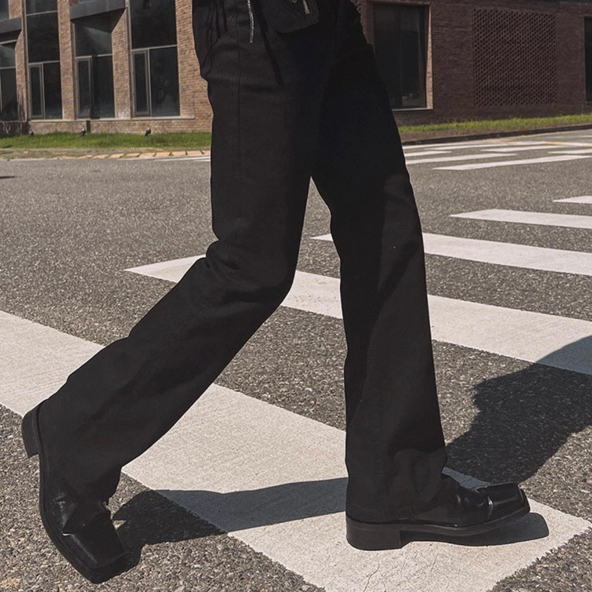Slim Fit Black Flare Jeans