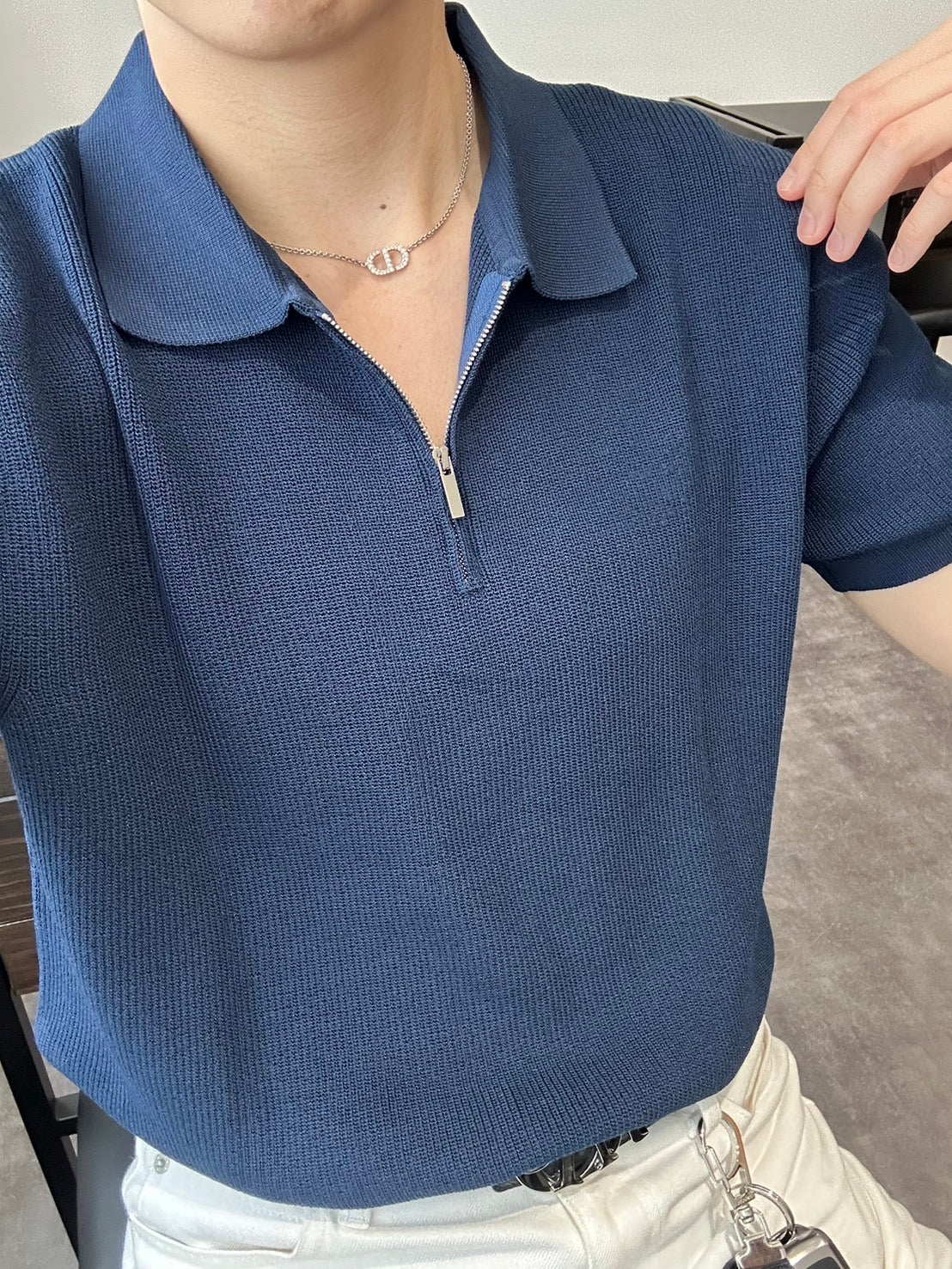 Breezy Knit Short-Sleeve Shirt