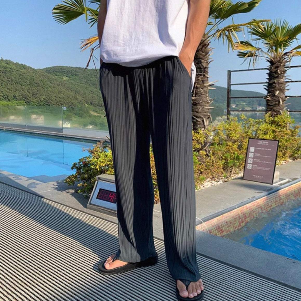 Korean Style Wide-Leg Pants