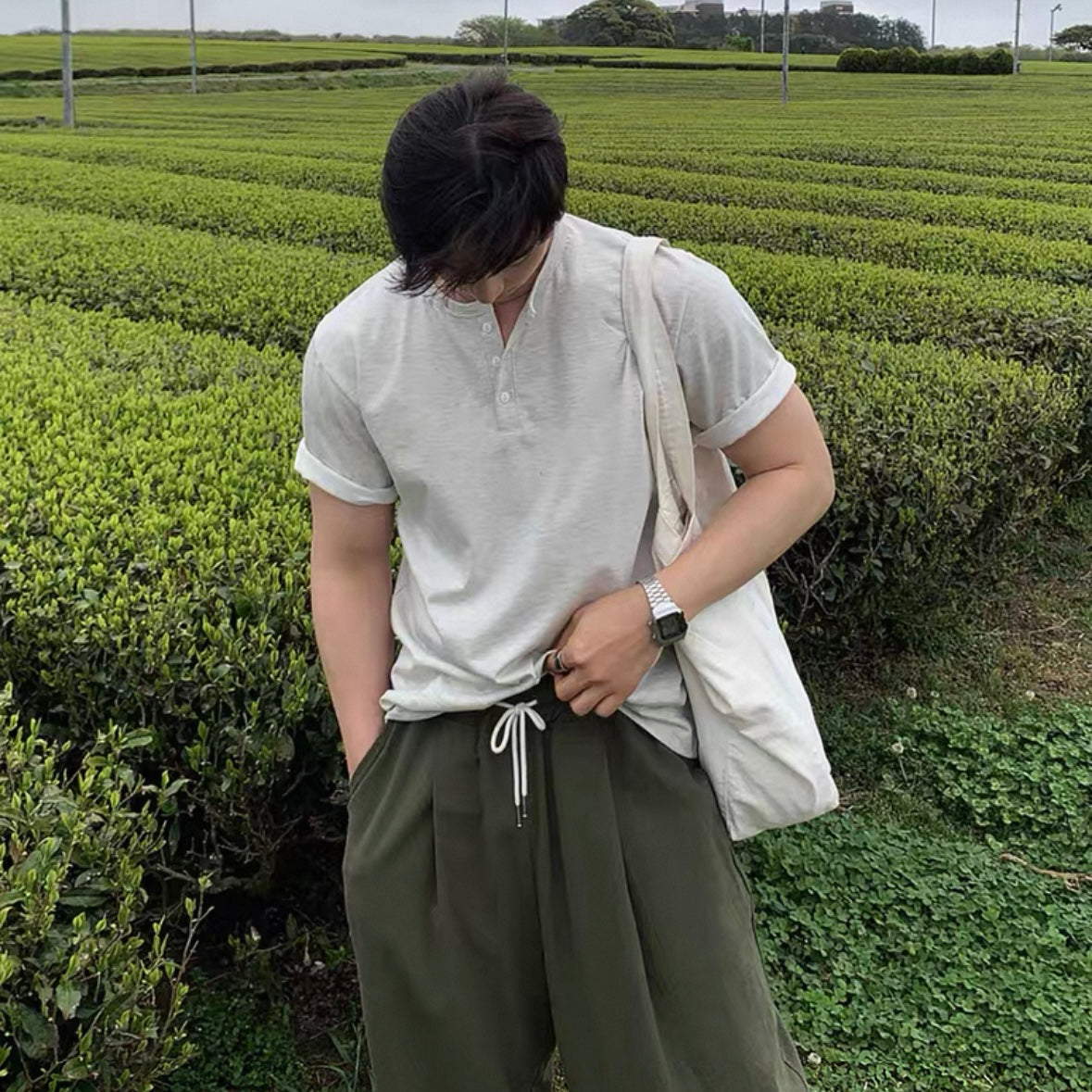 Summer Basic Round Neck Tee