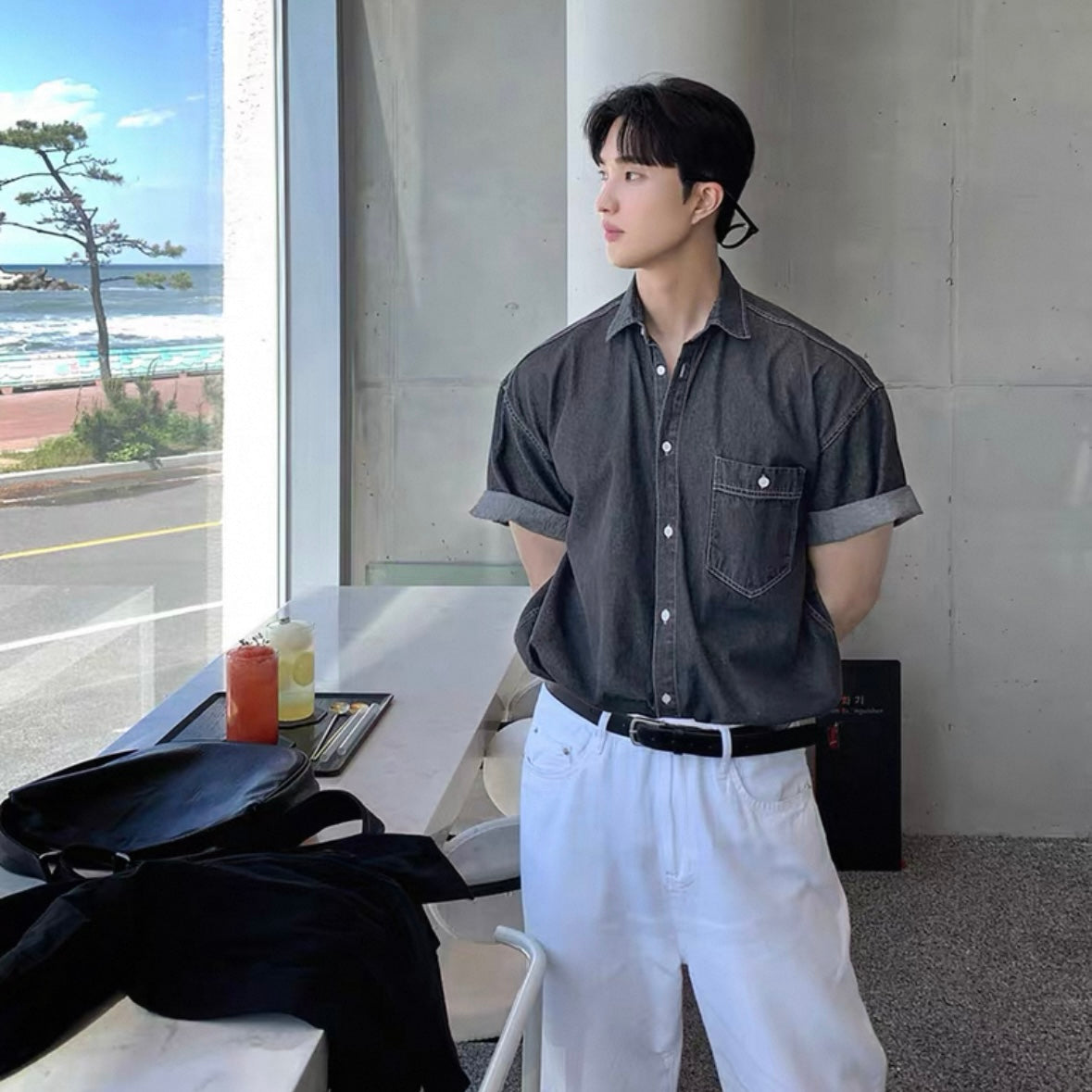 Korean Stylish Casual Denim Shirt