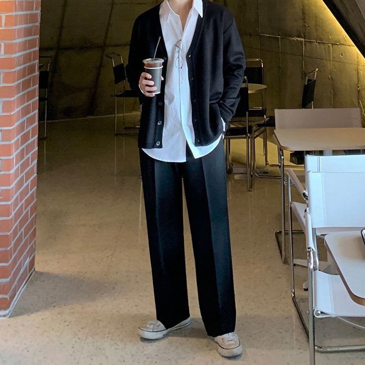 Straight drape pants