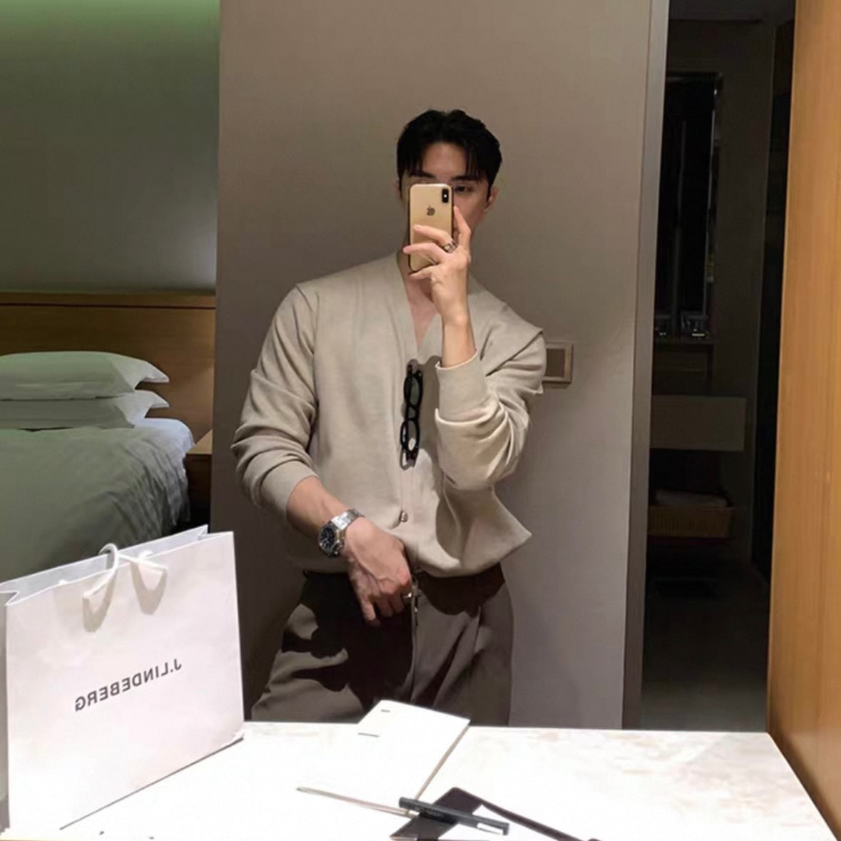 Korean Cozy V-Neck Knit Sweater