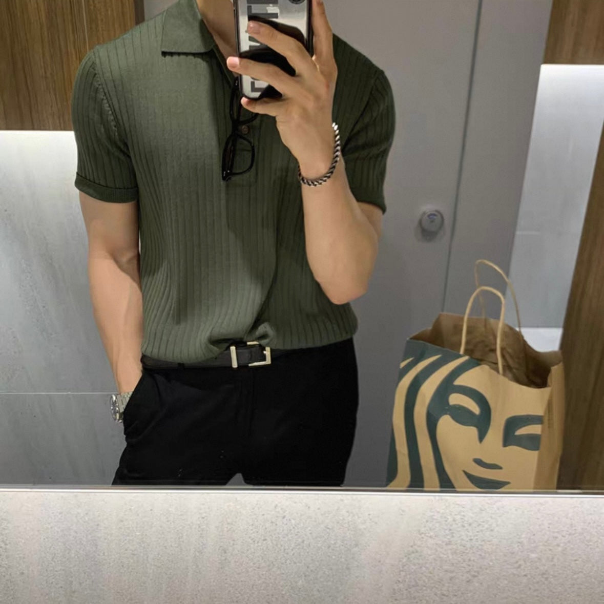 Breezy Stripe Polo