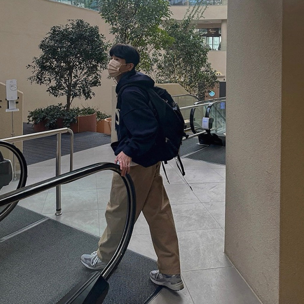 Korean Casual Print Hoodie