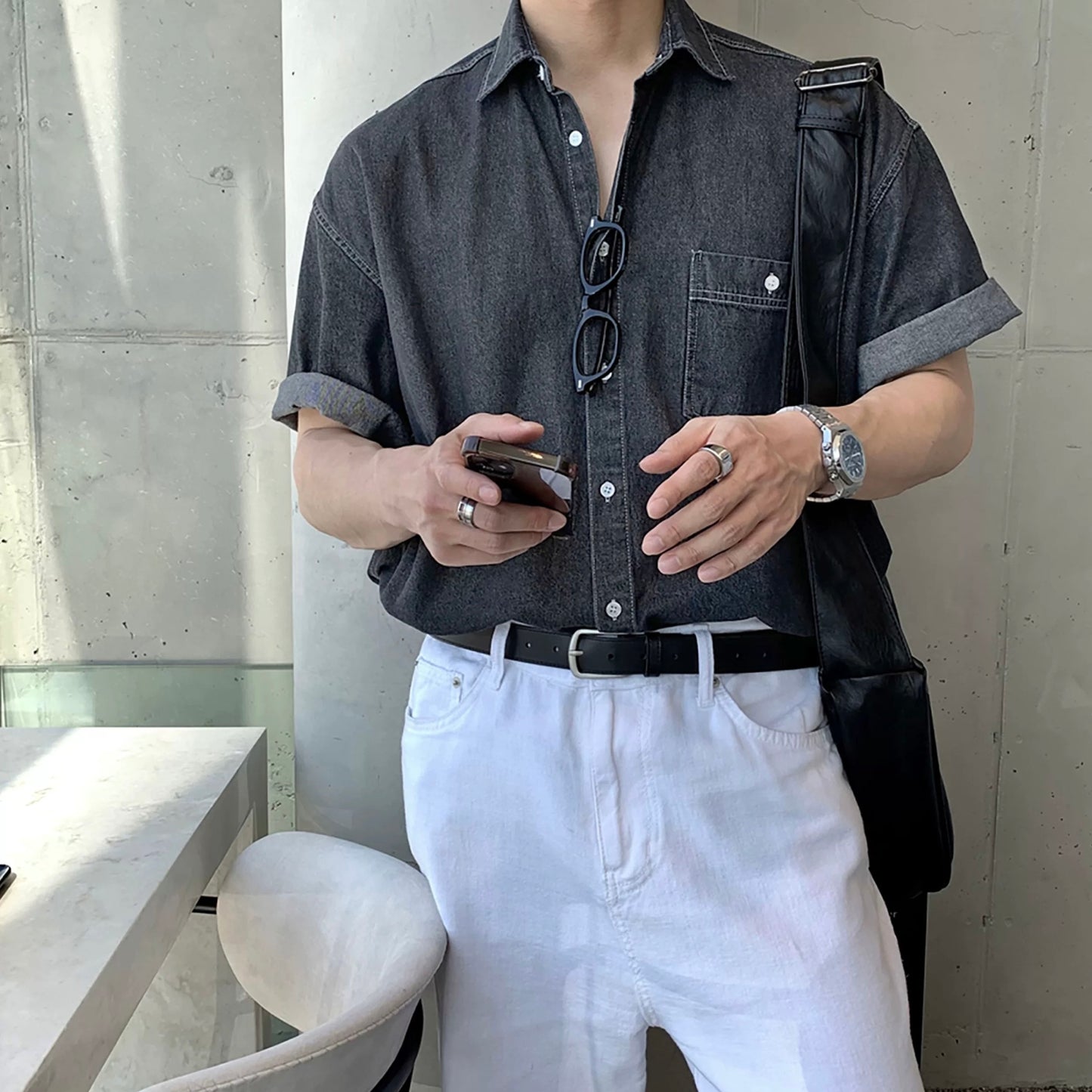 Korean Stylish Casual Denim Shirt