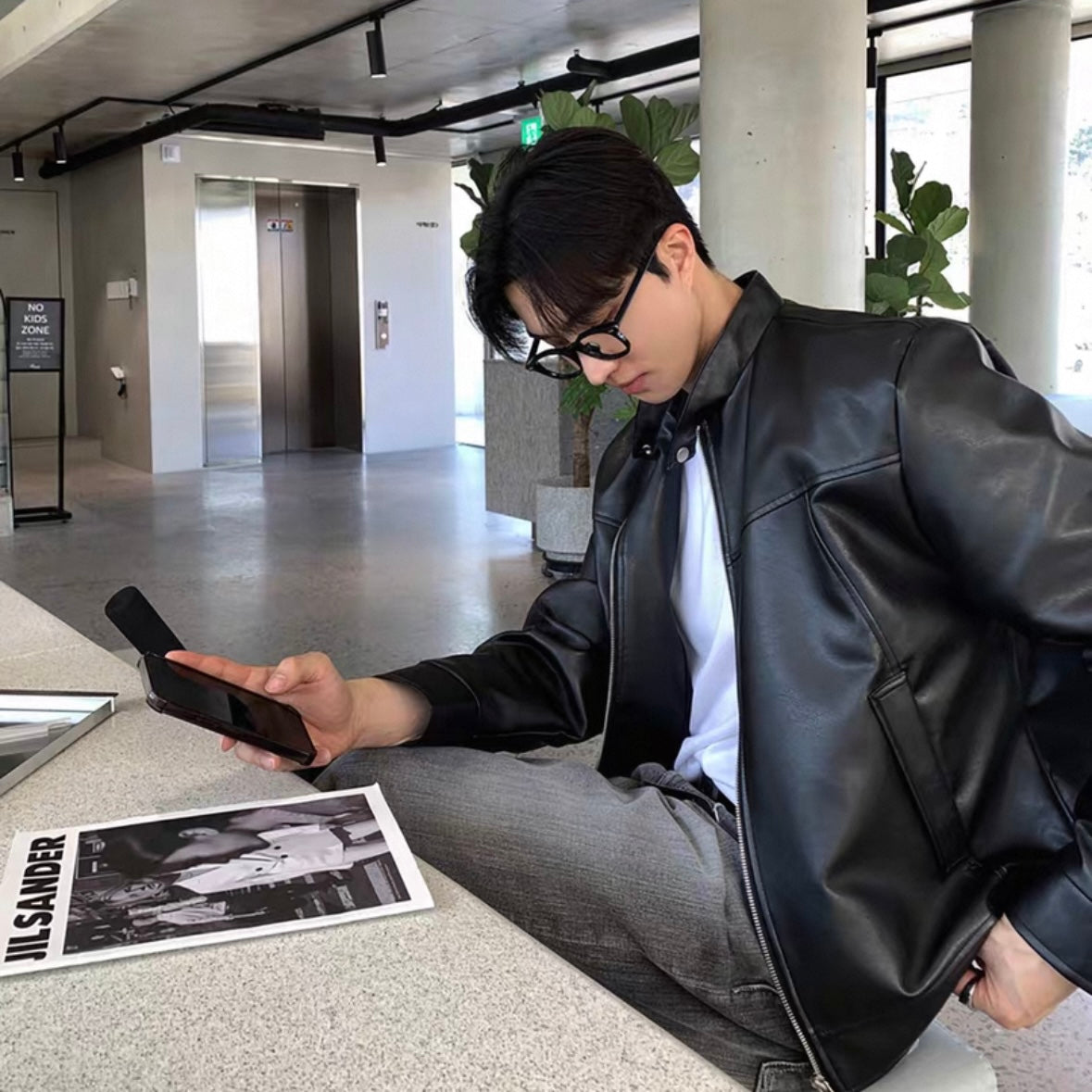 Men's High Sense Leather Jacket