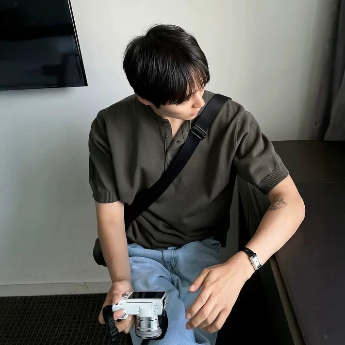 Korean Trendy Henry T-shirts