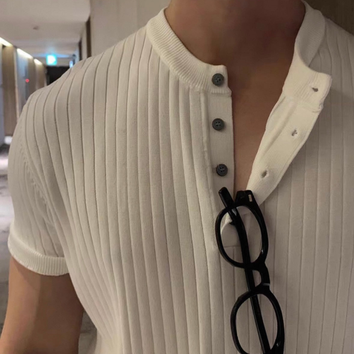 Bisher Summer Breeze Henley Tee