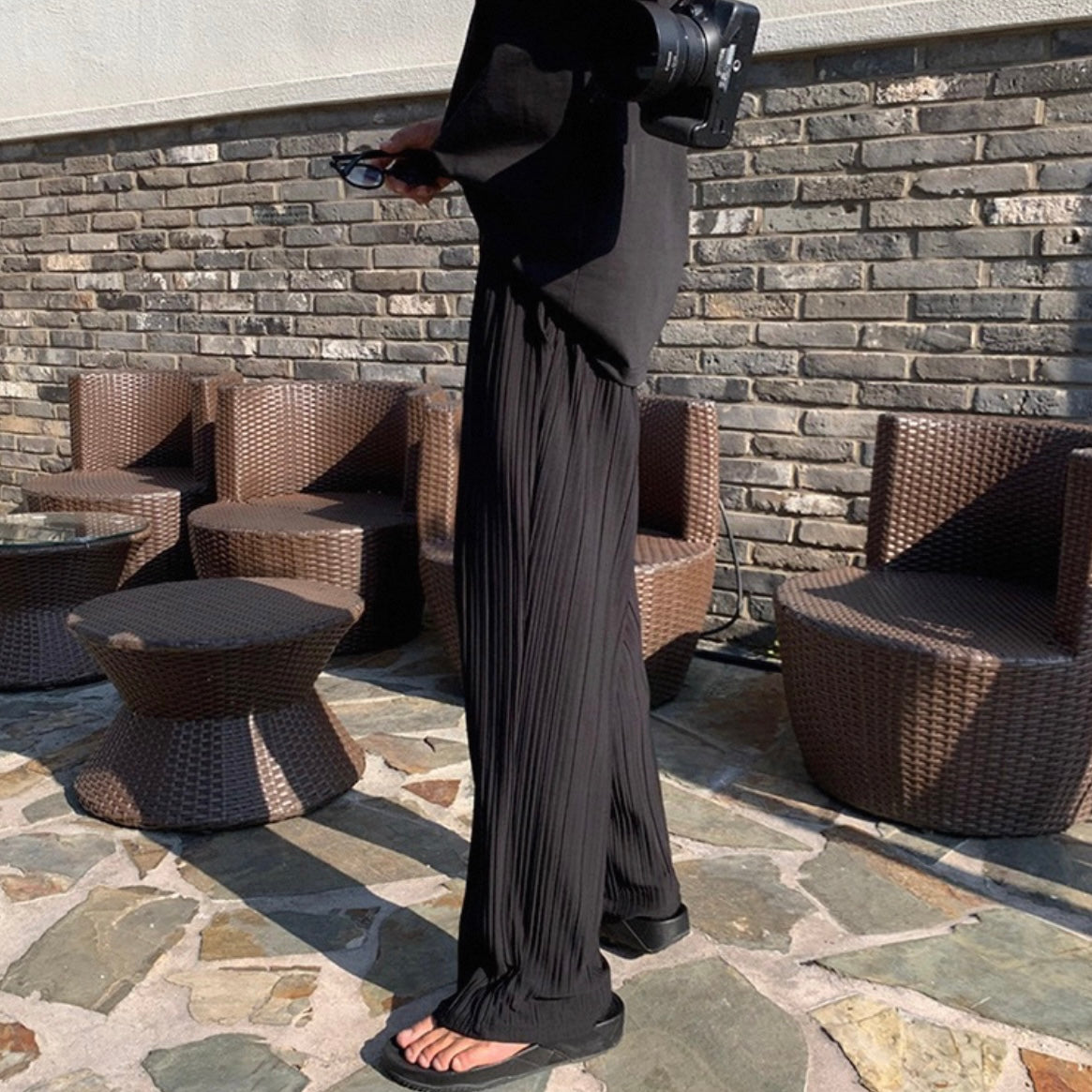 Korean Style Wide-Leg Pants