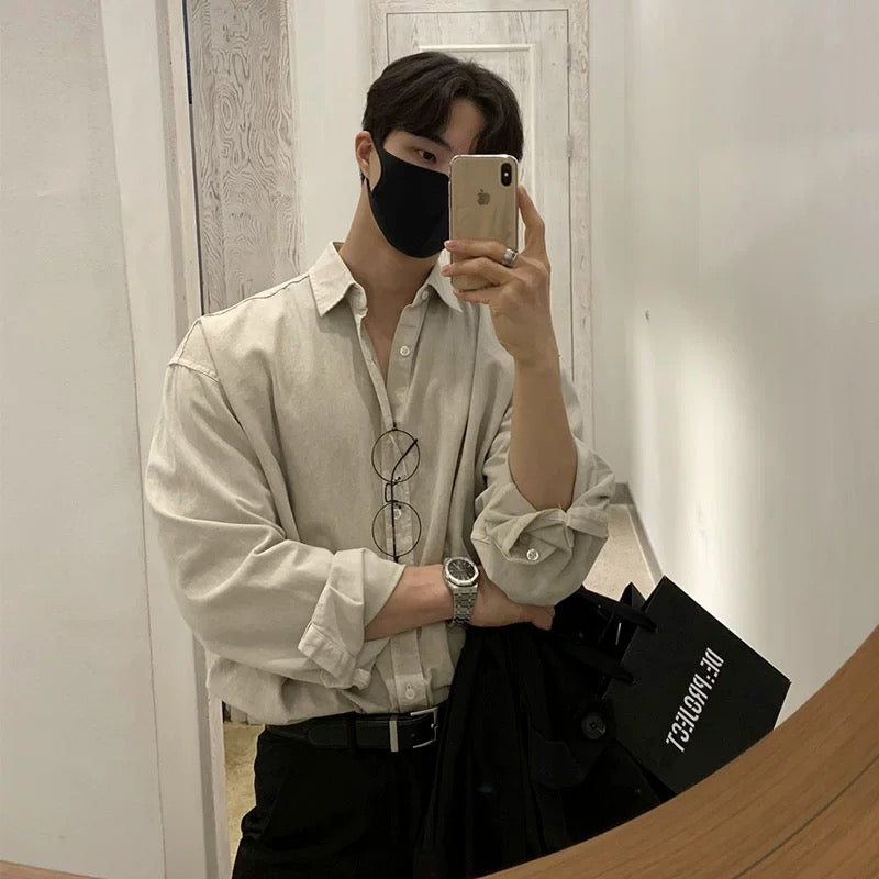 Trendy Long-Sleeve Shirt