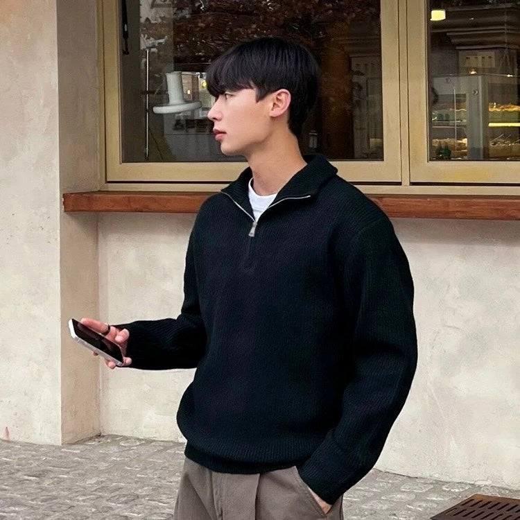 Korean Loose Simple Knit Sweater