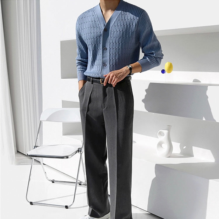 Korean Trend V-Neck Knit Cardigan