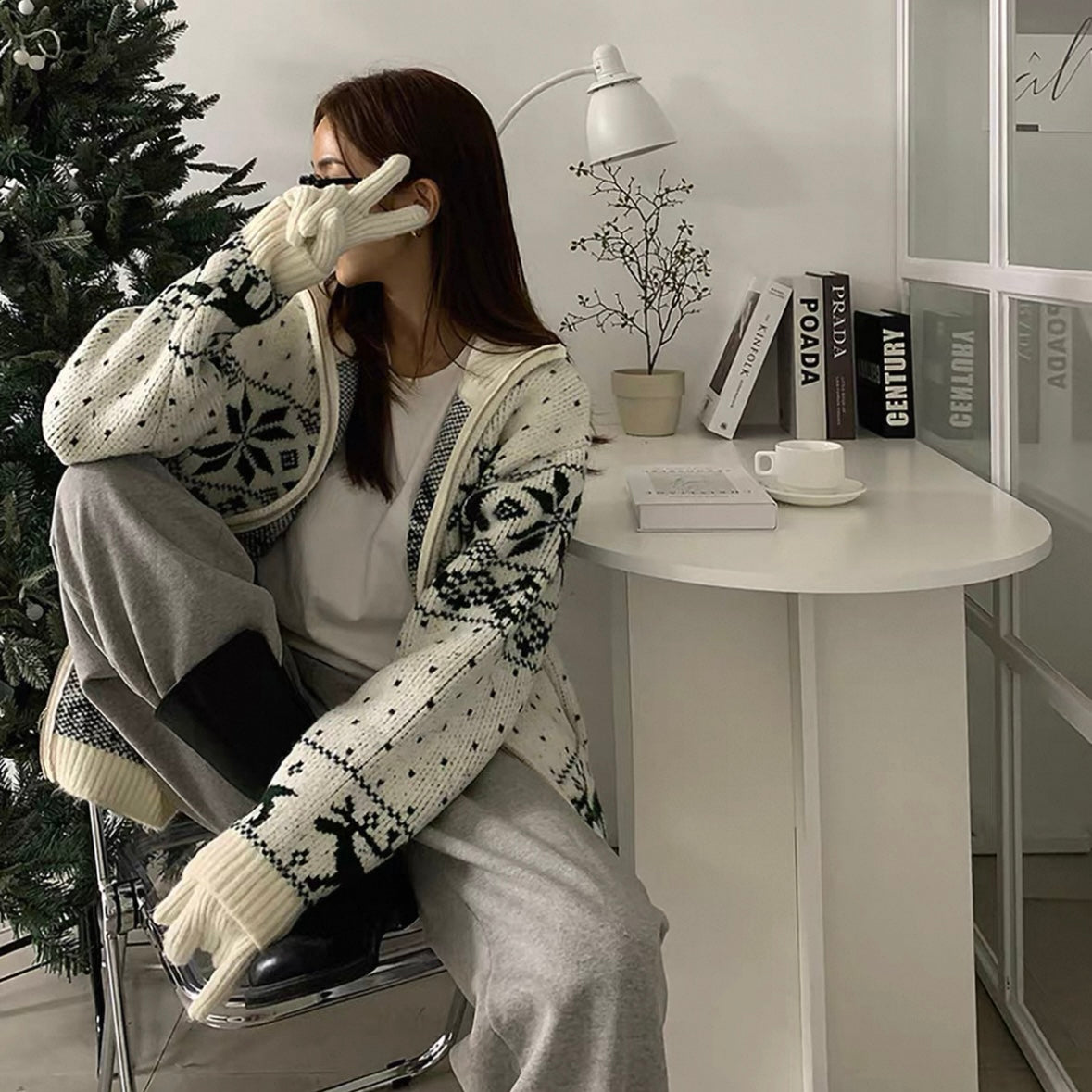 Chic Double-Zip Sweater