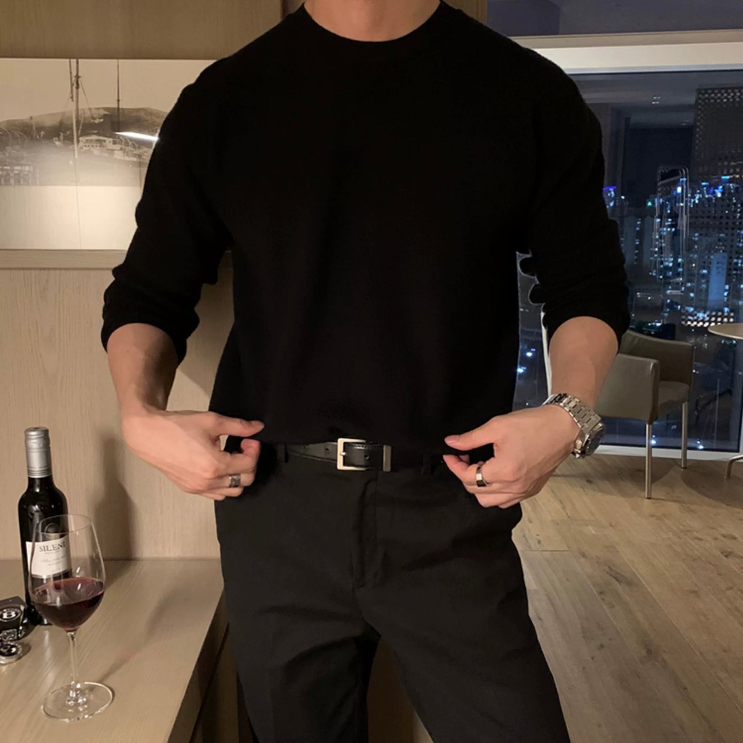 Round Neck Loose Pullover