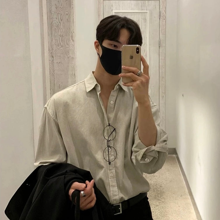 Trendy Long-Sleeve Shirt
