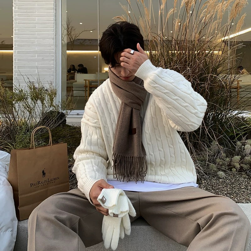 Classic Twisted Knit Sweater