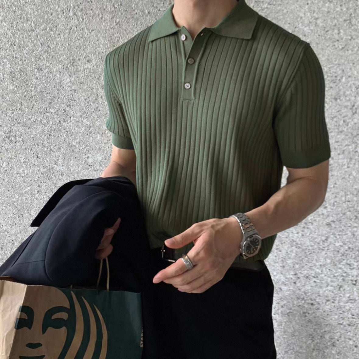 Breezy Stripe Polo