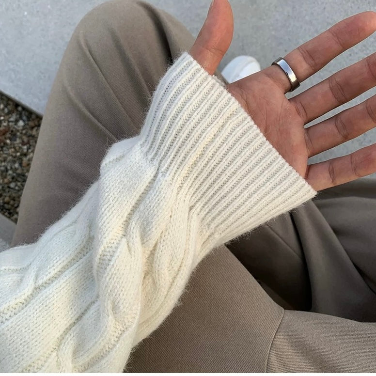 Classic Twisted Knit Sweater