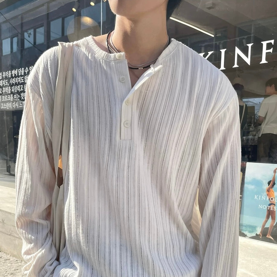 Long Sleeve T-Shirt Casual Knit Tops