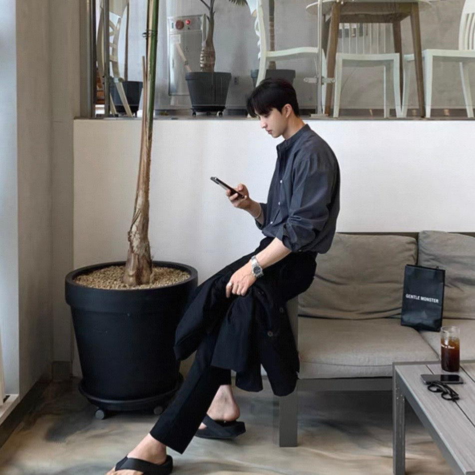 Breezy Casual Long-Sleeve Shirt