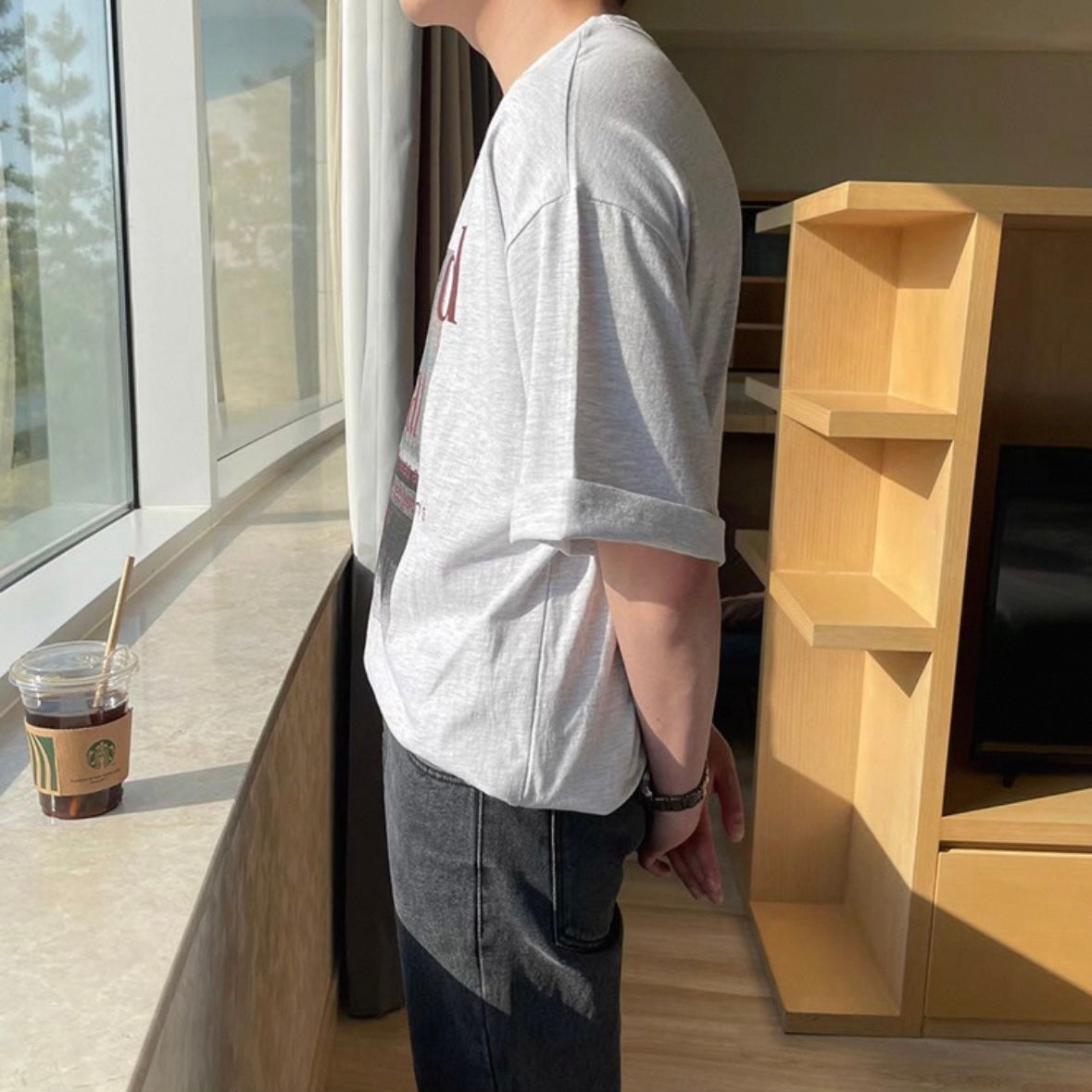Loose Fit Graphic Cotton Shirt