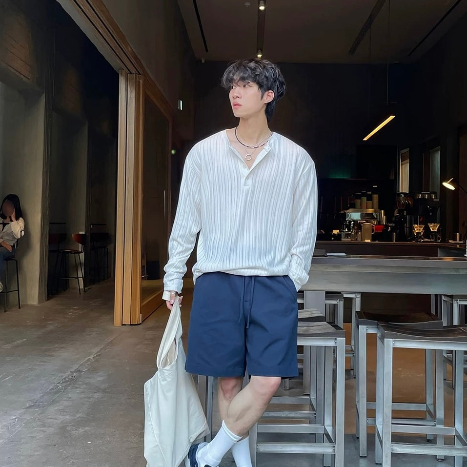 Long Sleeve T-Shirt Casual Knit Tops