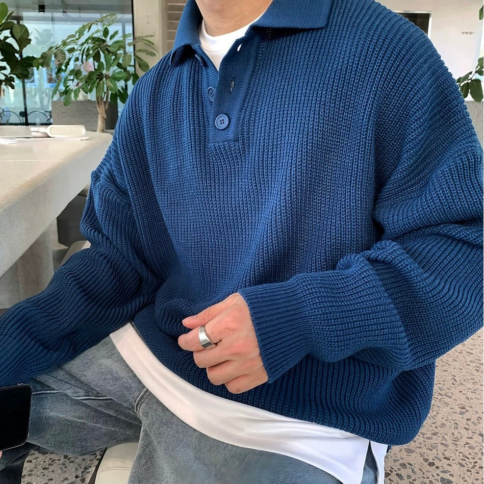 【数量限定】Lapel Stick Sweater
