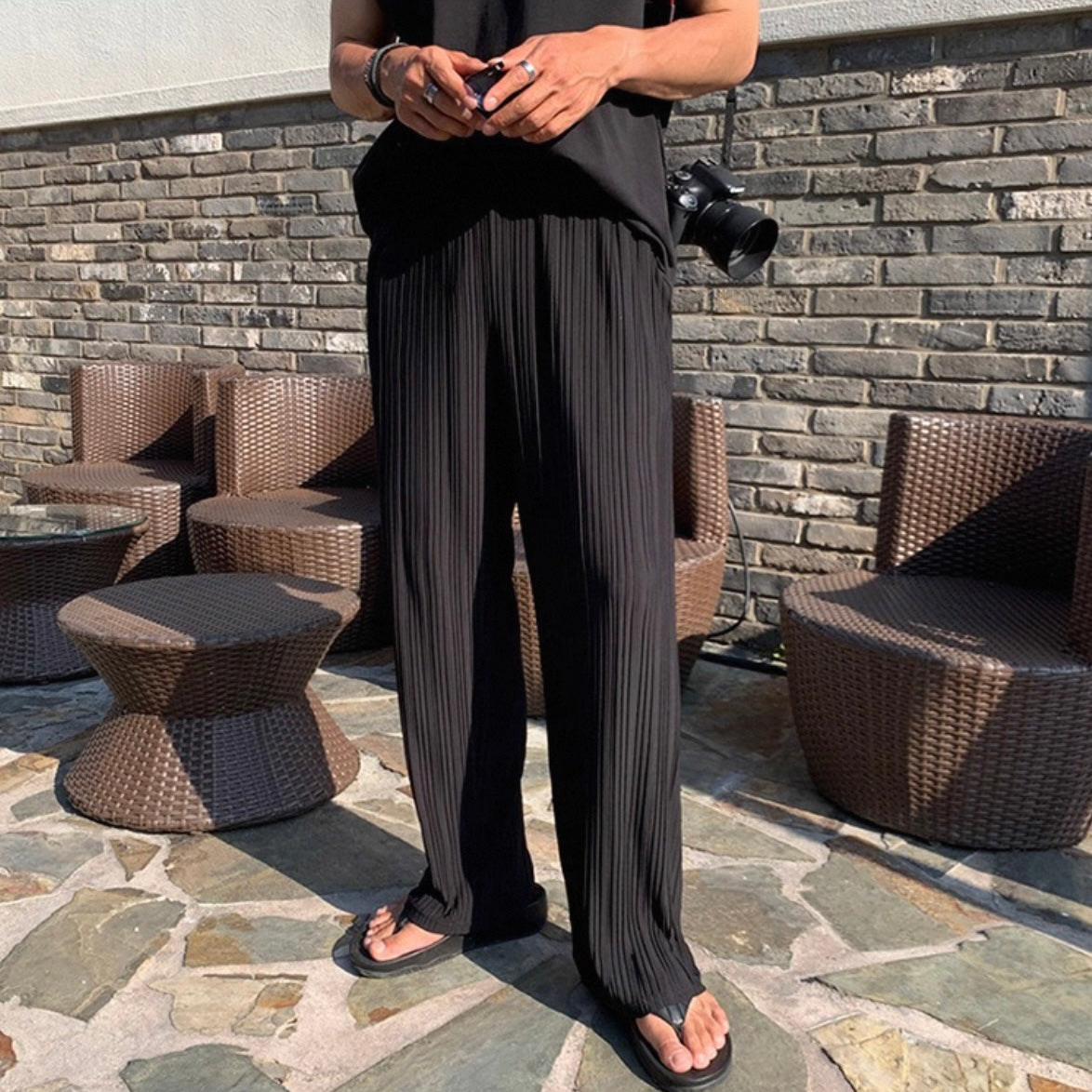 Korean Style Wide-Leg Pants